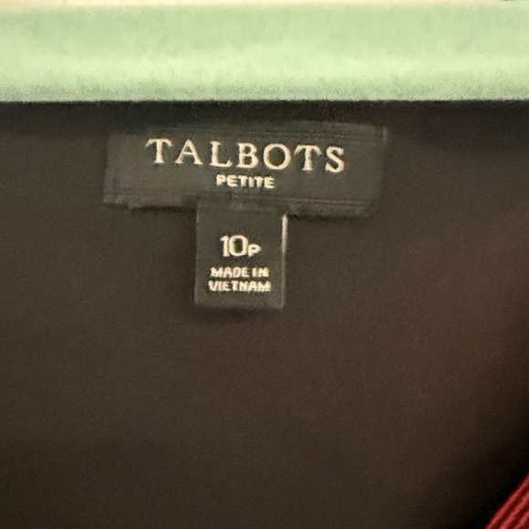 Talbots Red and Black Checkered Midi Dress - Picture 2 of 6